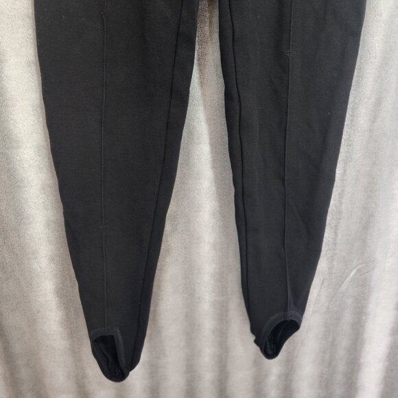 Vintage Plein Sud Black Stirrup Stretch Pants Leggings 38/6 Made in France - Picture 3 of 12